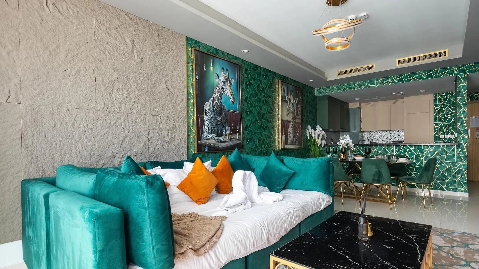 Full Burj Khalifa View Lux 2Bedroom With Rooftop Pool Central Location In Paramount Hotel Midtown Dubai Apartment