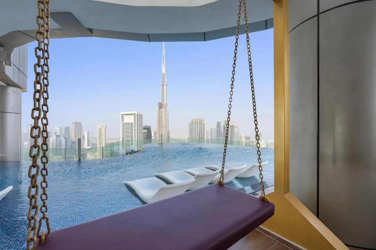 Full Burj Khalifa View Lux 2Bedroom With Rooftop Pool Central Location In Paramount Hotel Midtown Дубай Апартаменты