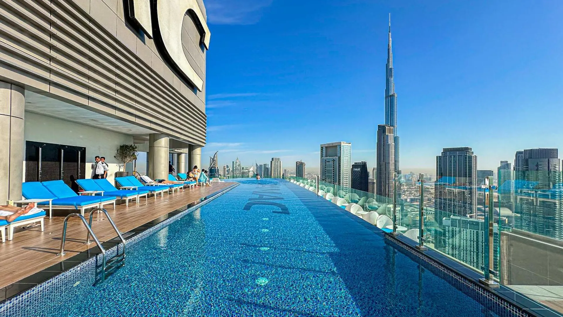 Full Burj Khalifa View Lux 2Bedroom With Rooftop Pool Central Location In Paramount Hotel Midtown Дубай