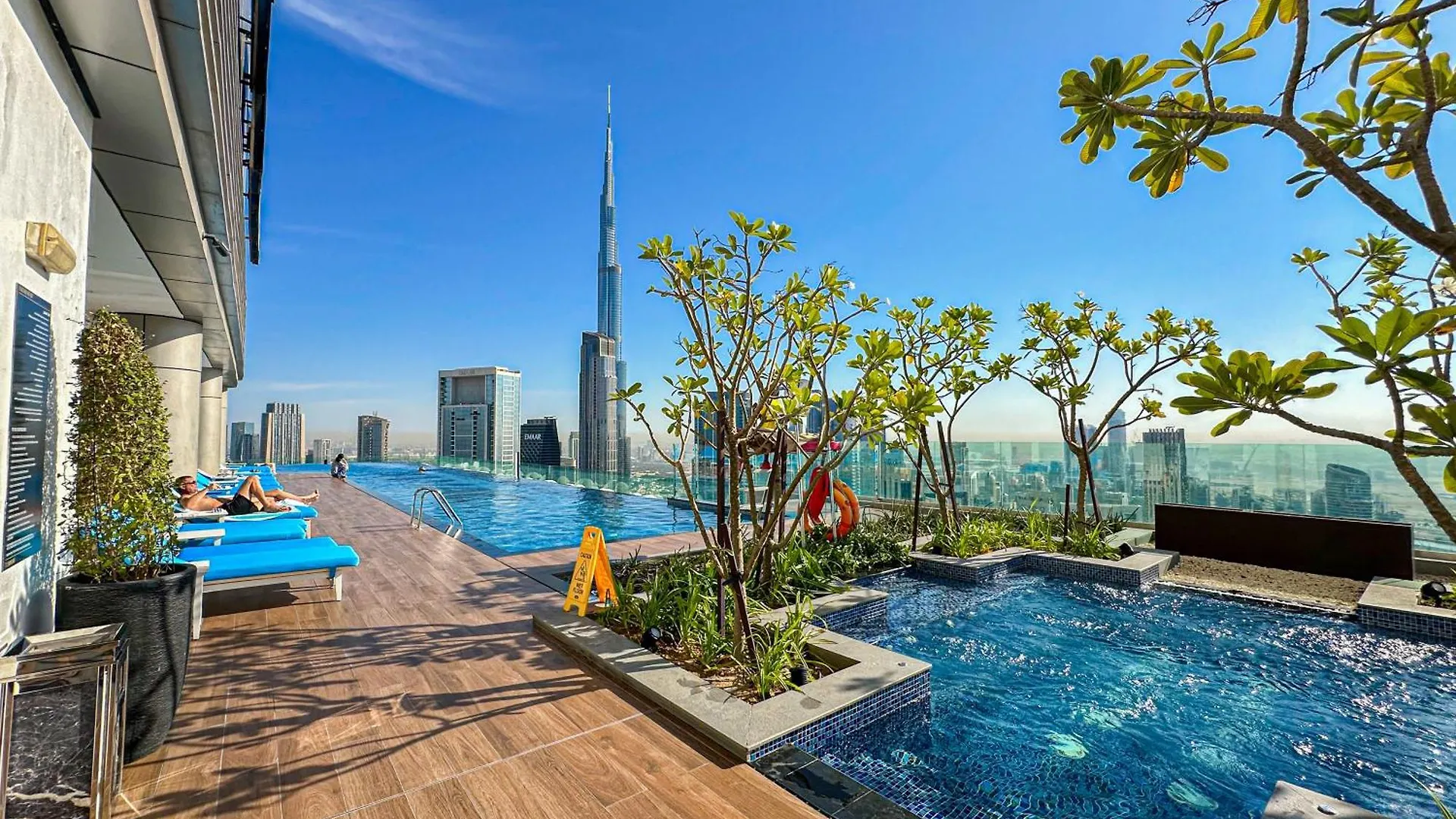 Full Burj Khalifa View Lux 2Bedroom With Rooftop Pool Central Location In Paramount Hotel Midtown Дубай ОАЭ