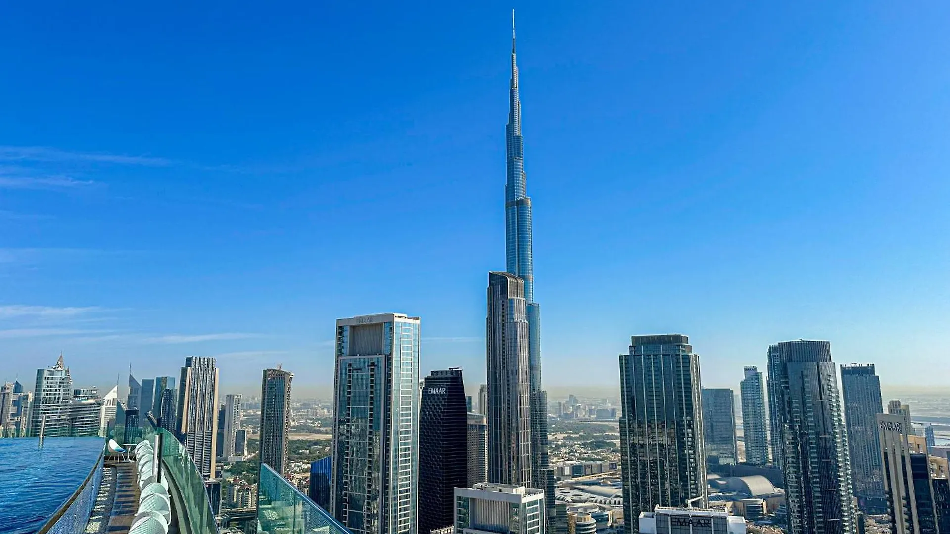 Full Burj Khalifa View Lux 2Bedroom With Rooftop Pool Central Location In Paramount Hotel Midtown Дубай