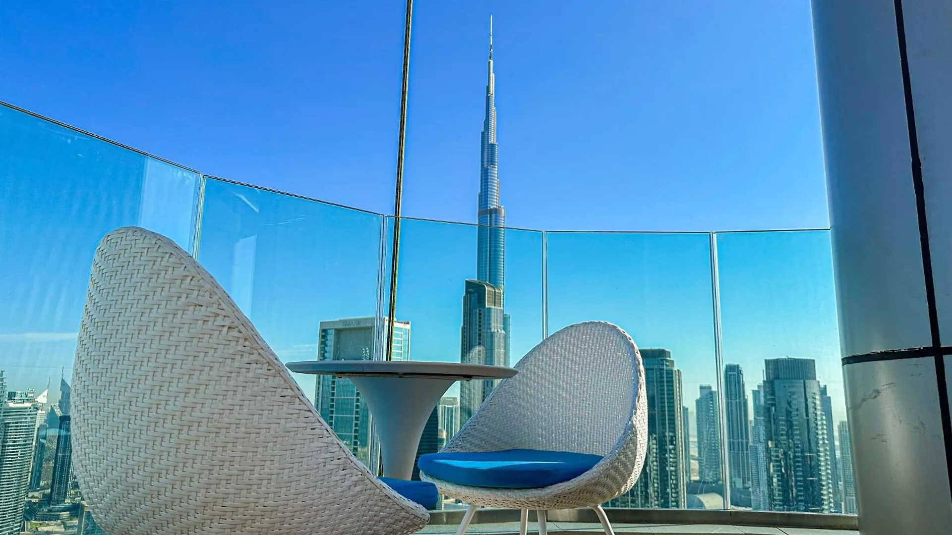 Full Burj Khalifa View Lux 2Bedroom With Rooftop Pool Central Location In Paramount Hotel Midtown Дубай Апартаменты
