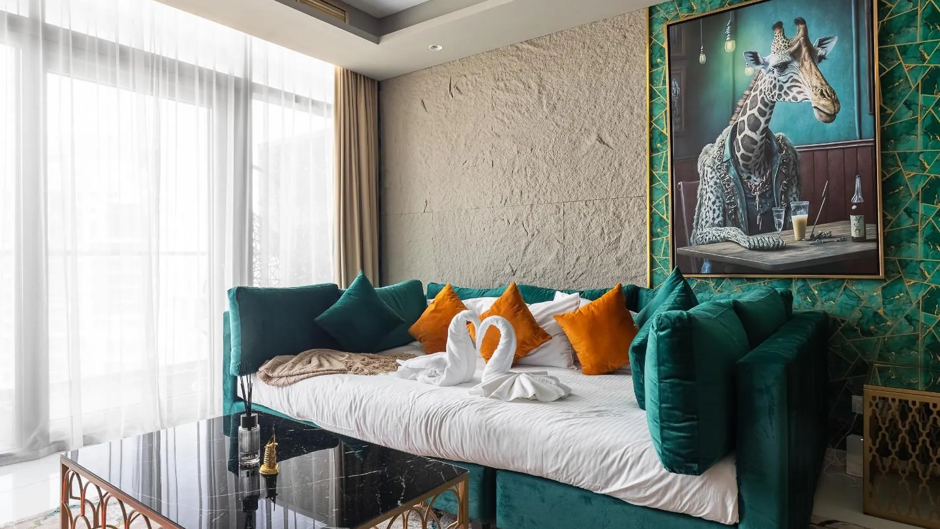 Full Burj Khalifa View Lux 2Bedroom With Rooftop Pool Central Location In Paramount Hotel Midtown Дубай 0*,